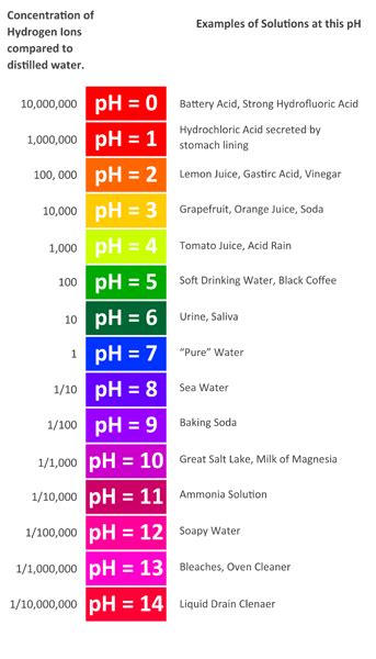 ph water level chart 1000